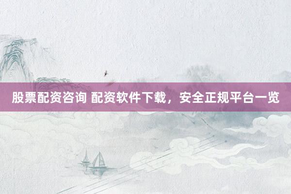股票配资咨询 配资软件下载，安全正规平台一览